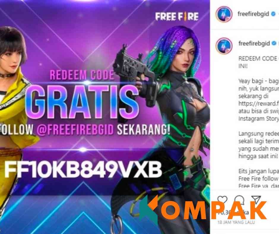 kode redeem ff