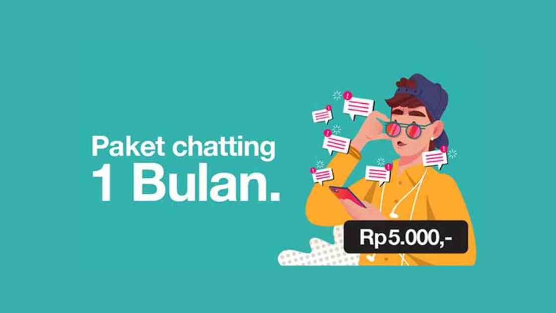 Cara Paket Chat Tri 5000 1 Bulan Tanpa Aplikasi