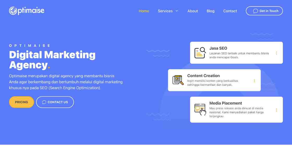 Optimaise.co.id Jasa Seo Malang Terbaik oleh Pakar Seo Deric Santoso