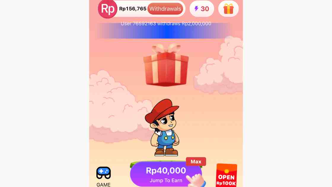 Jump Game Penghasil Uang, Apakah Aman Terbukti Membayar atau Penipuan? Review (7412 com)