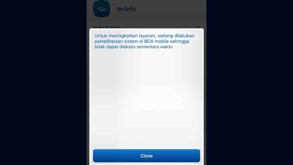 Cara Mengatasi Sistem Tidak Tersedia Bca