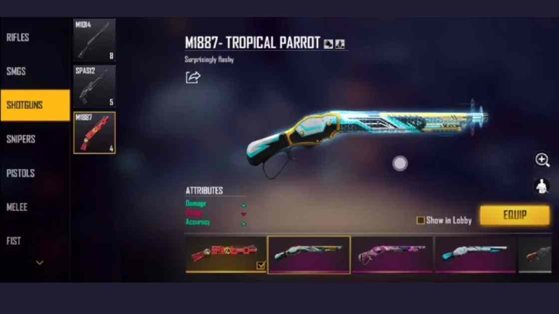 Semua Skin Sg 2 Ff Ada Berapa? Ini Daftar M1887 Terbaik