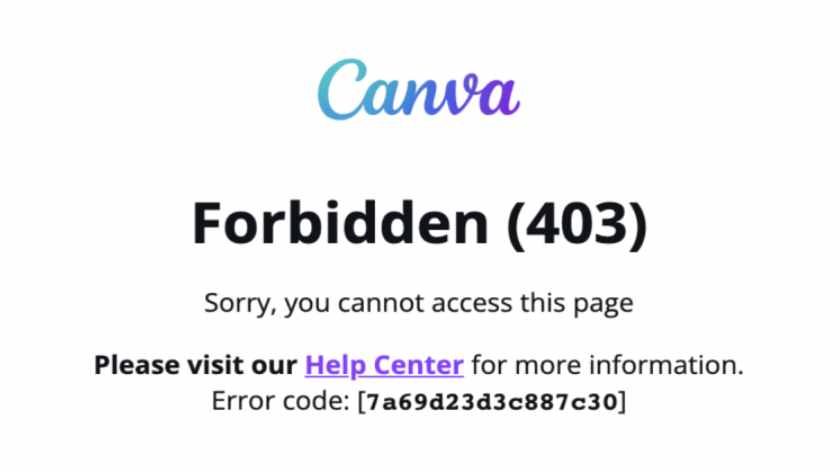 Cara Mengatasi Canva 503 Error Dan 403 Karena Bermasalah Hari Ini