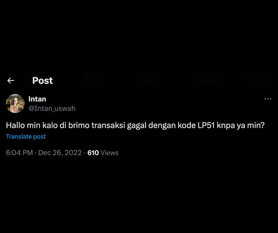 Kode LP51 Bank BRI dan Aplikasi Brimo