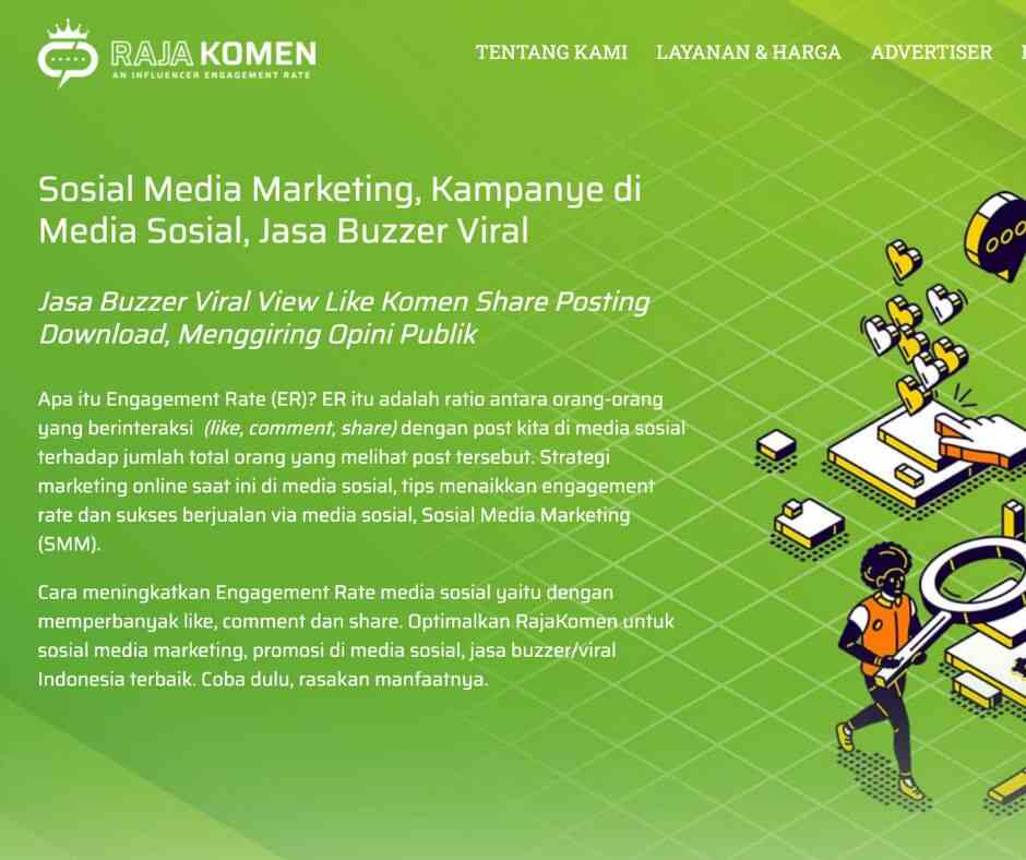 RajaKomen, Jasa Viral dan Buzzer Terpercaya di Indonesia