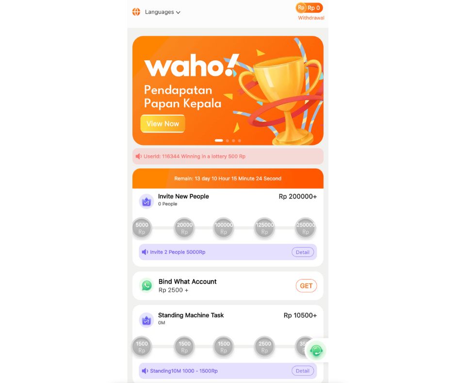 Review Waho Top Pro Apk Penghasil Uang Terbaru