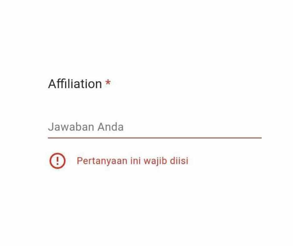 Affiliation Diisi Apa di Formulir & Jurnal