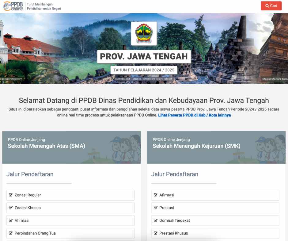 Usia Lama Anak Tidak Sekolah Di Ppdb Jateng Diisi Apa?
