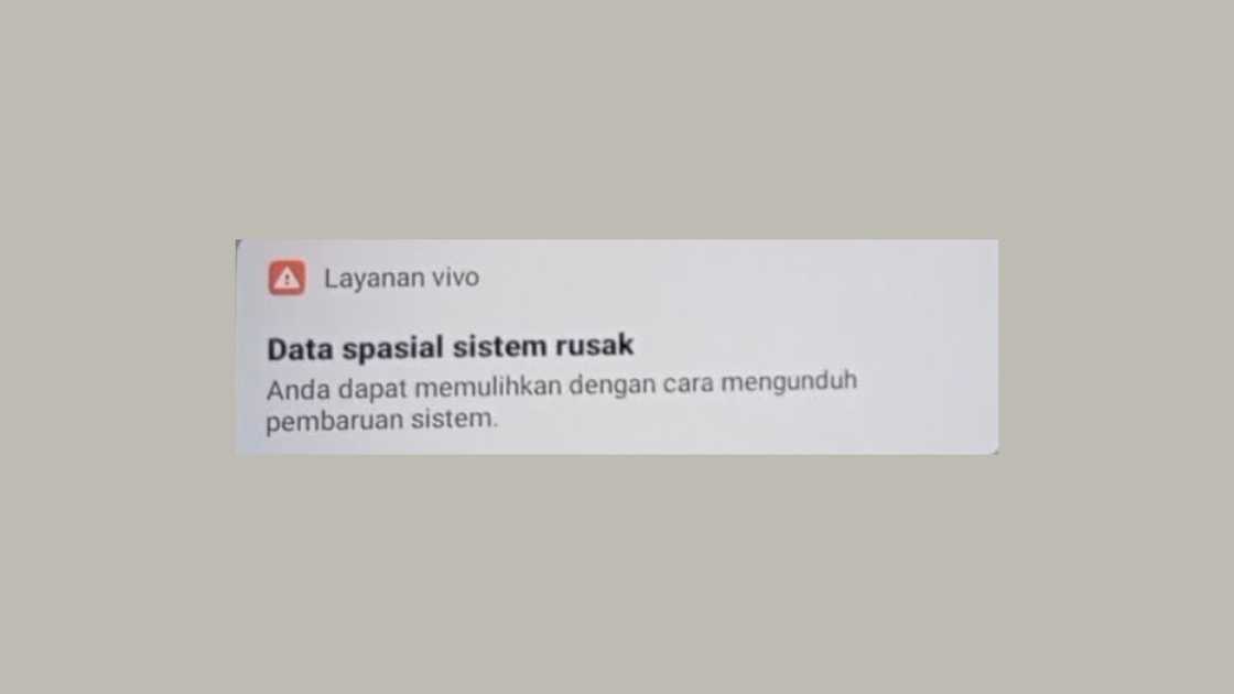 Cara Mengatasi Data Spasial Sistem Rusak