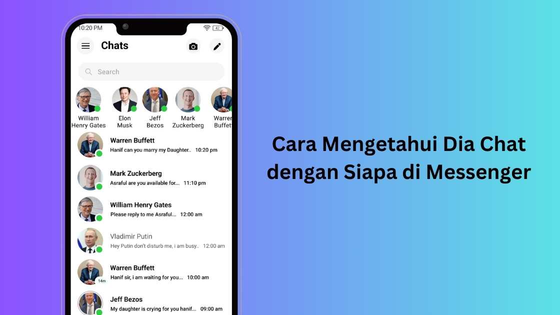 Cara Mengetahui Dia Chat dengan Siapa di Messenger