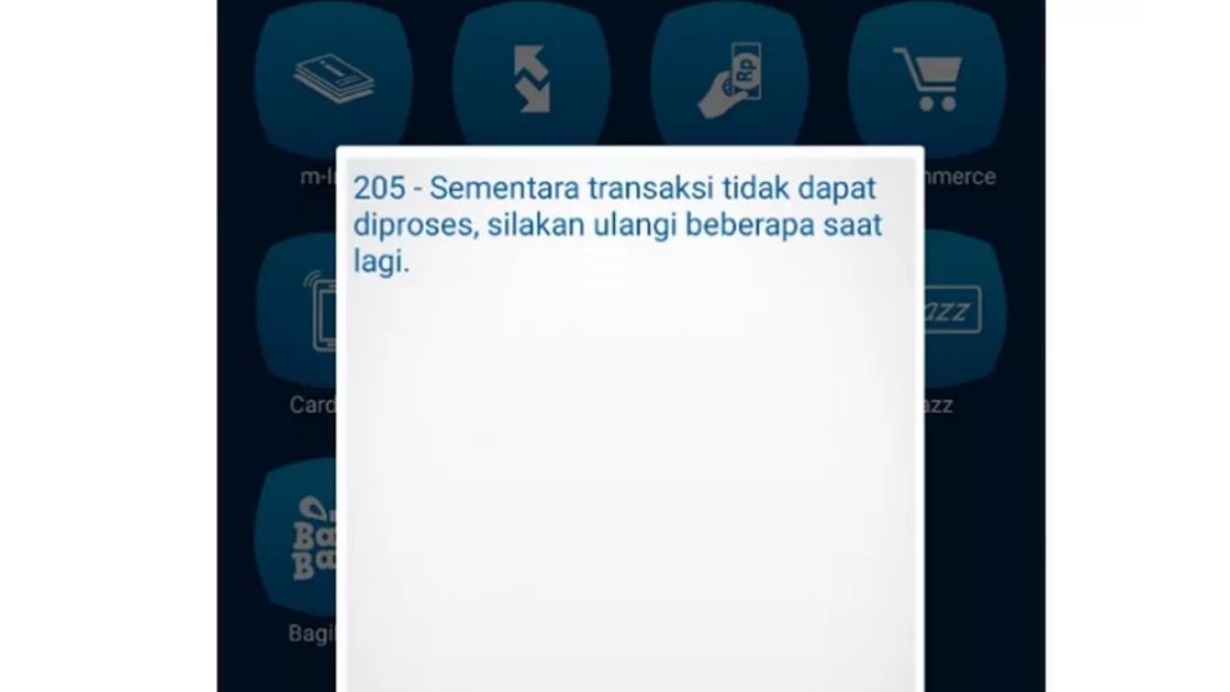 Penjelasan Kode Error BCA Mobile 205: "Sementara Transaksi Tidak Dapat Diproses"