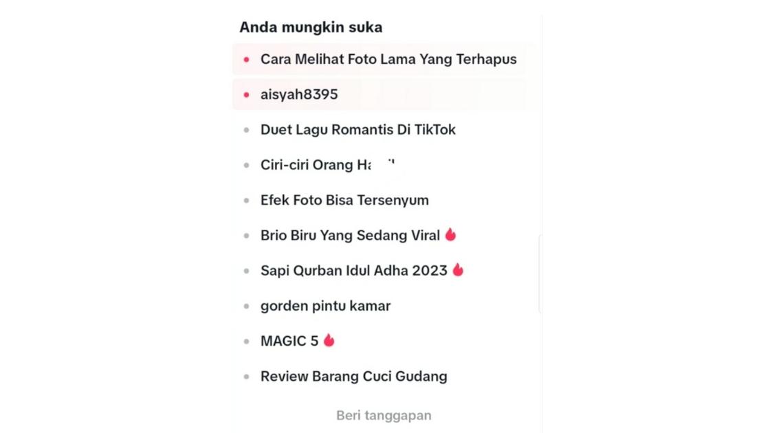 Cara Menghapus Anda Mungkin Suka di TikTok
