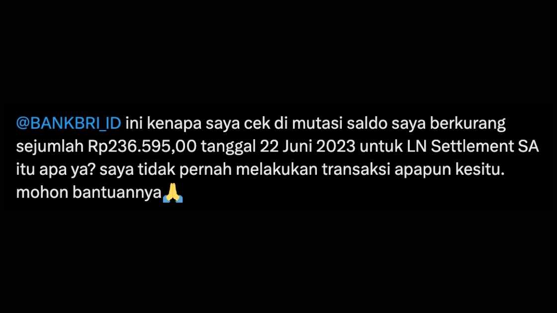 LN Settlement SA BRI Apa Artinya dan Solusinya?