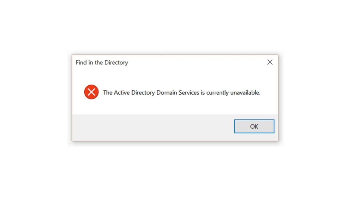Cara Mengatasi "The Active Directory Domain Services is Currently Unavailable"