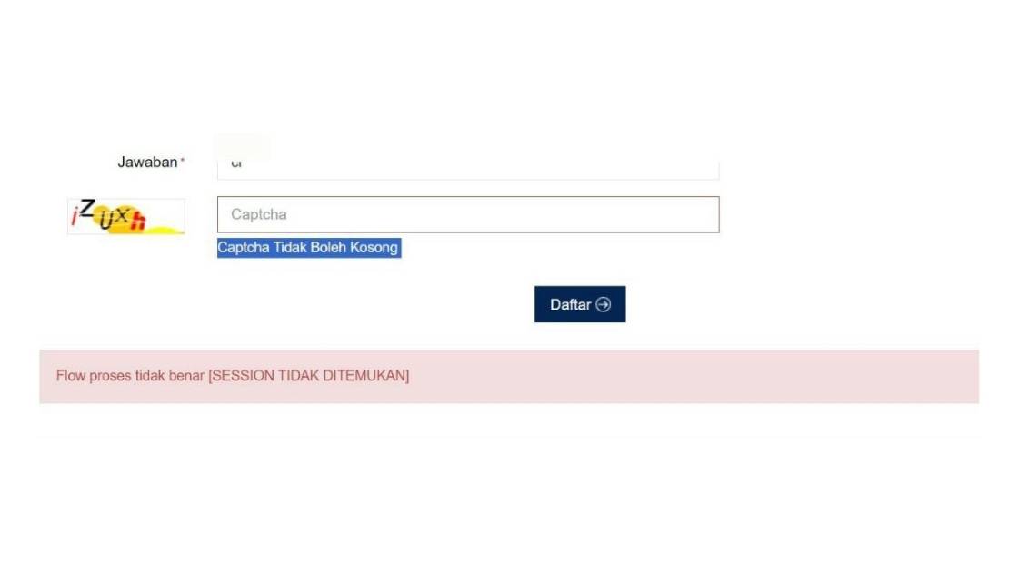 Cara Mengatasi Error "Flow Proses Tidak Benar, Session Tidak Ditemukan" Saat Membuat NPWP