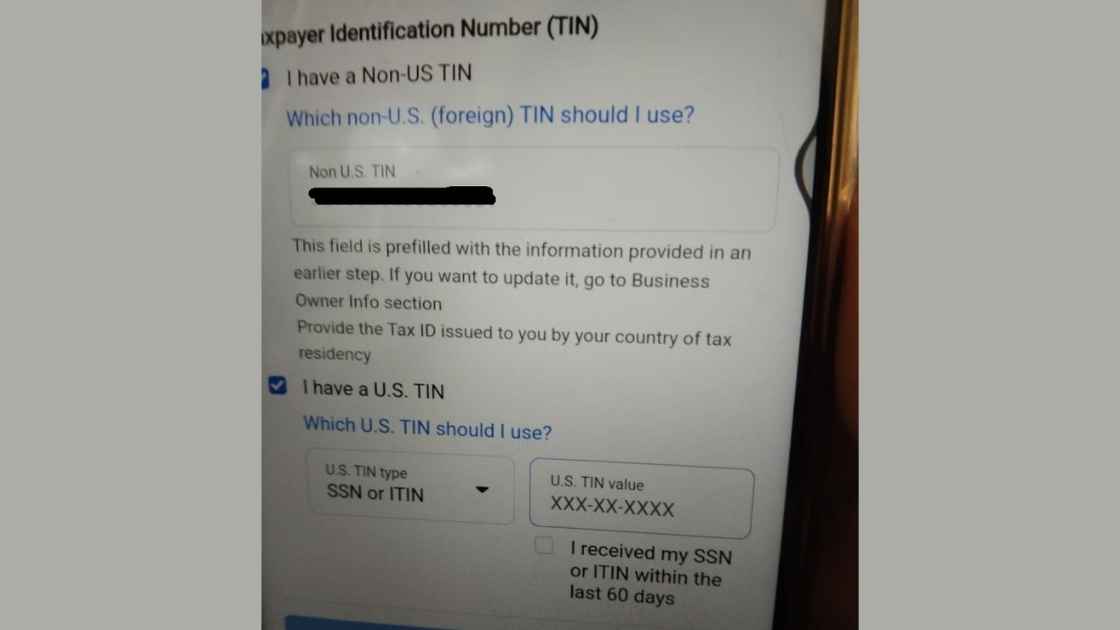 Cara Mengisi US TIN Value Facebook, Diisi Apa