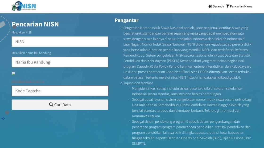 Https //Nisn Data Kemdikbud Go Id Page Data Setelah Laman Pencarian Nisn Sekolah
