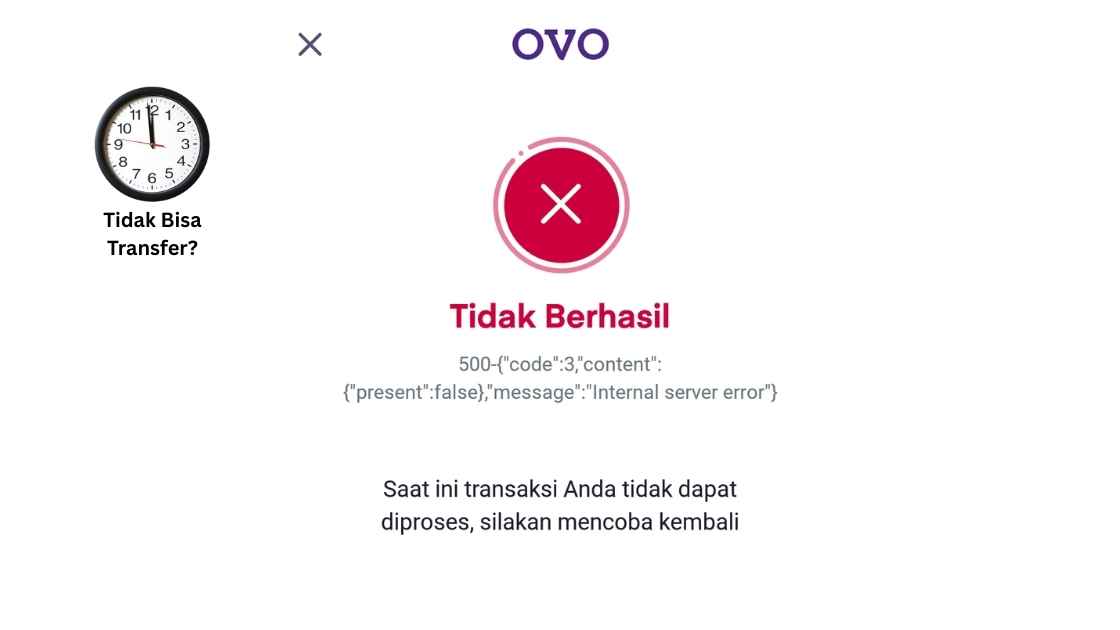 Kenapa OVO Tidak Bisa Transfer Jam 12 Malam Penjelasan Gangguan Error Hari Ini