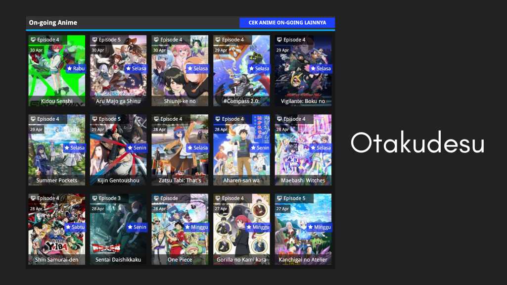 Otakudesu Cara Nonton Anime dan Link Web Terbaru