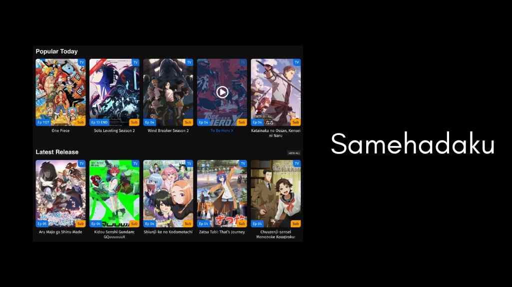Samehadaku : Cara Menonton dan Link Website Anime Terbaru