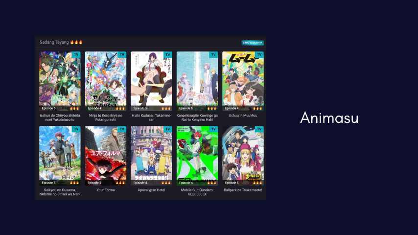 Animasu - Website Streaming Anime HD & 4K Gratis Tanpa Login Terbaru