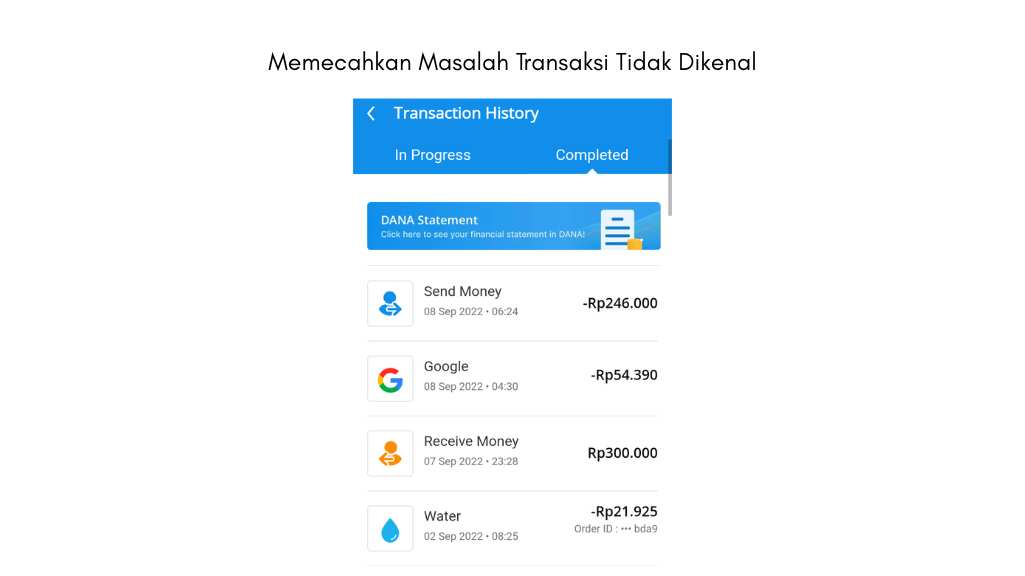 Memecahkan Masalah Transaksi Tidak Dikenal Terbaru
