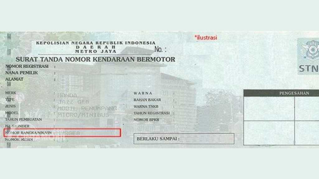 Mengenal 5 Digit Terakhir Nomor Rangka Kendaraan dan Pentingnya untuk Legalitas