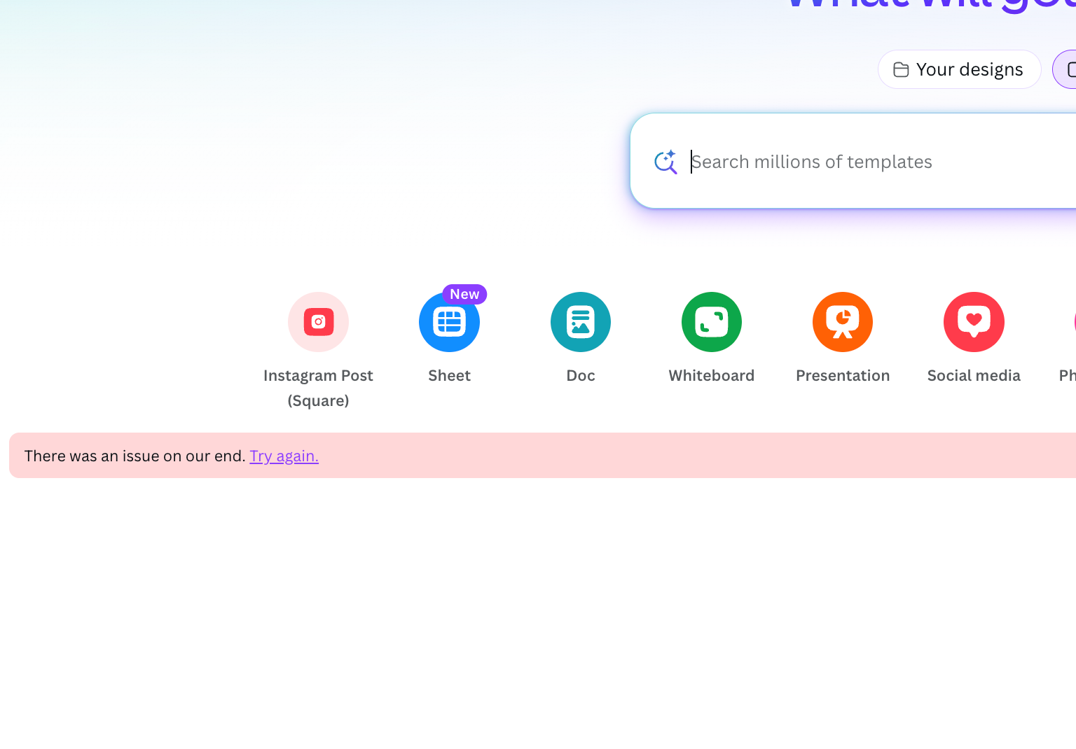 There Was an Issue on Our End Canva Artinya? Serta Cara Mengatasi