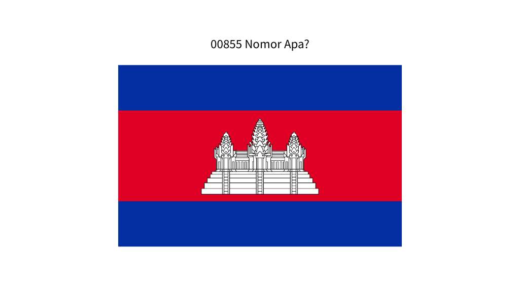 00855 Nomor Apa?