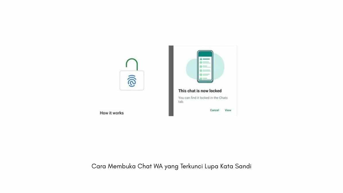 Cara Membuka Chat WA yang Terkunci Lupa Kata Sandi