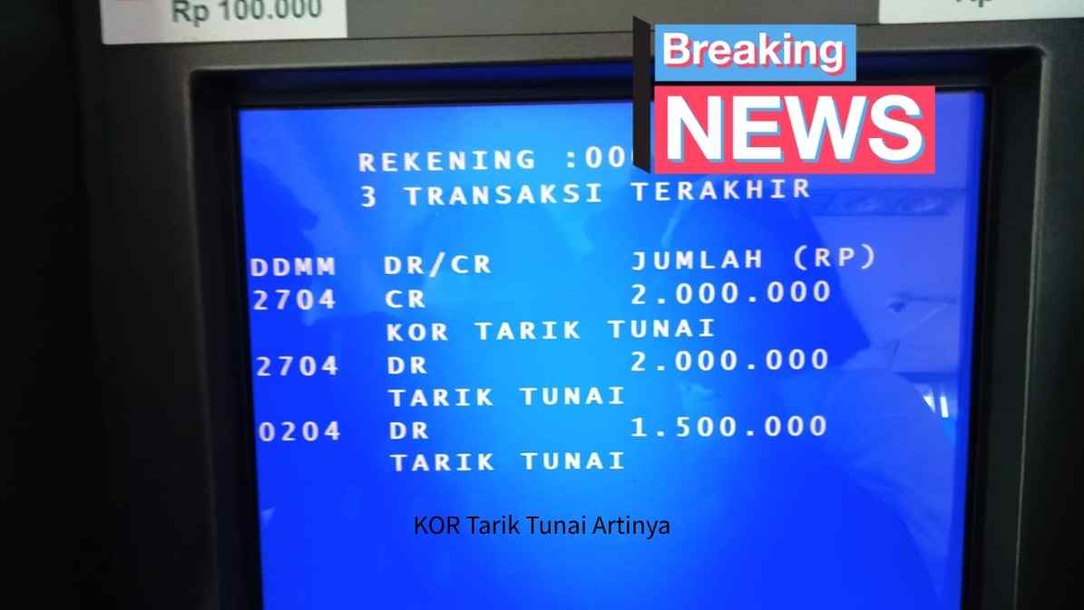 KOR Tarik Tunai Artinya