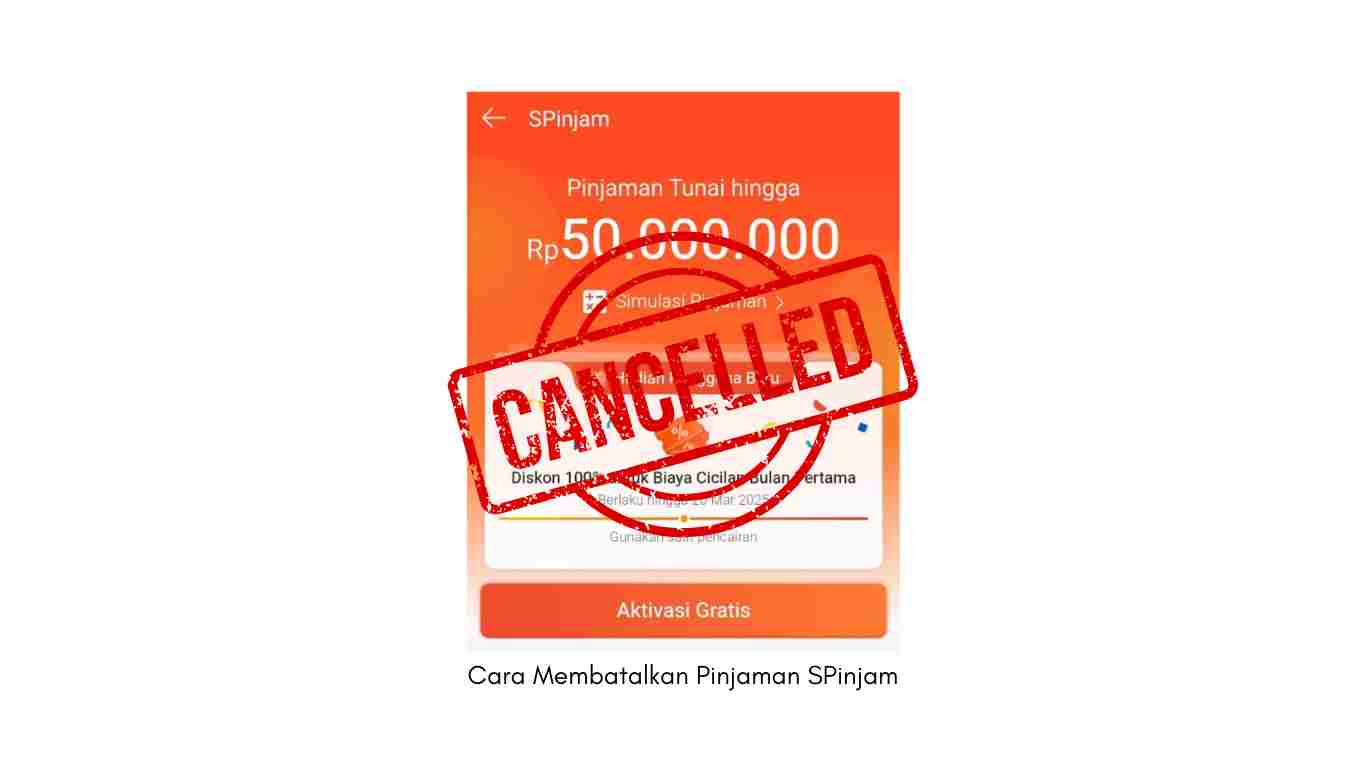 Cara Membatalkan Pinjaman SPinjam