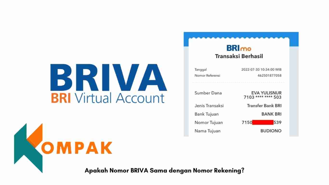 Apakah Nomor BRIVA Sama dengan Nomor Rekening