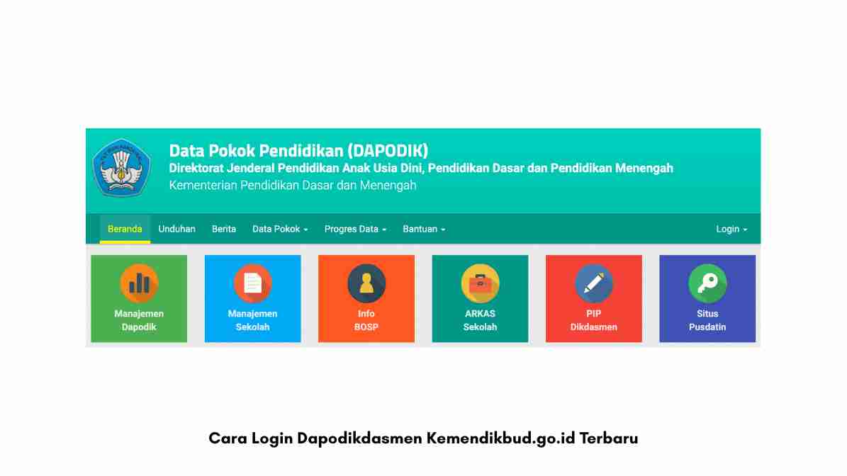 Cara Login Dapodikdasmen Kemendikbud.go.id Terbaru